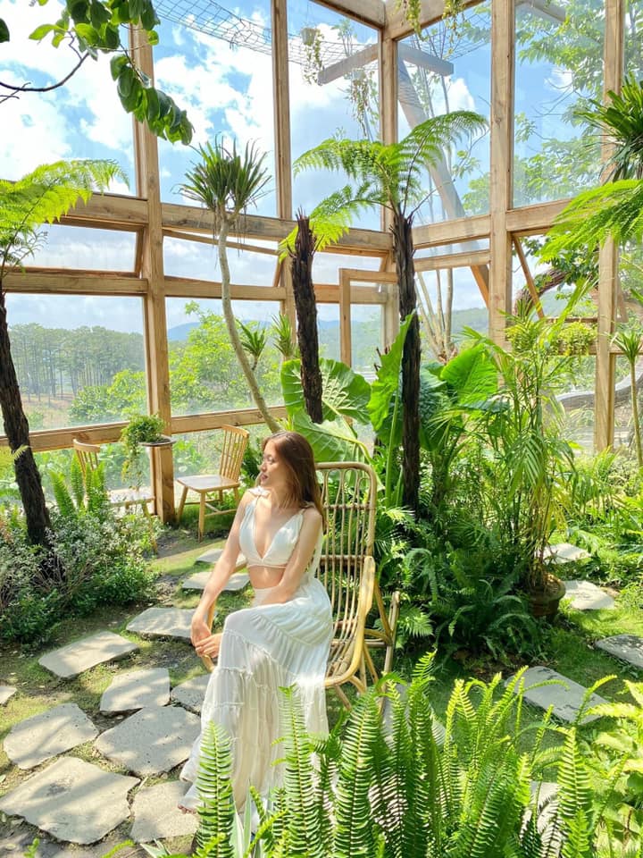 Không gian ngập tràn sắc xanh. Hình: Sưu tầm