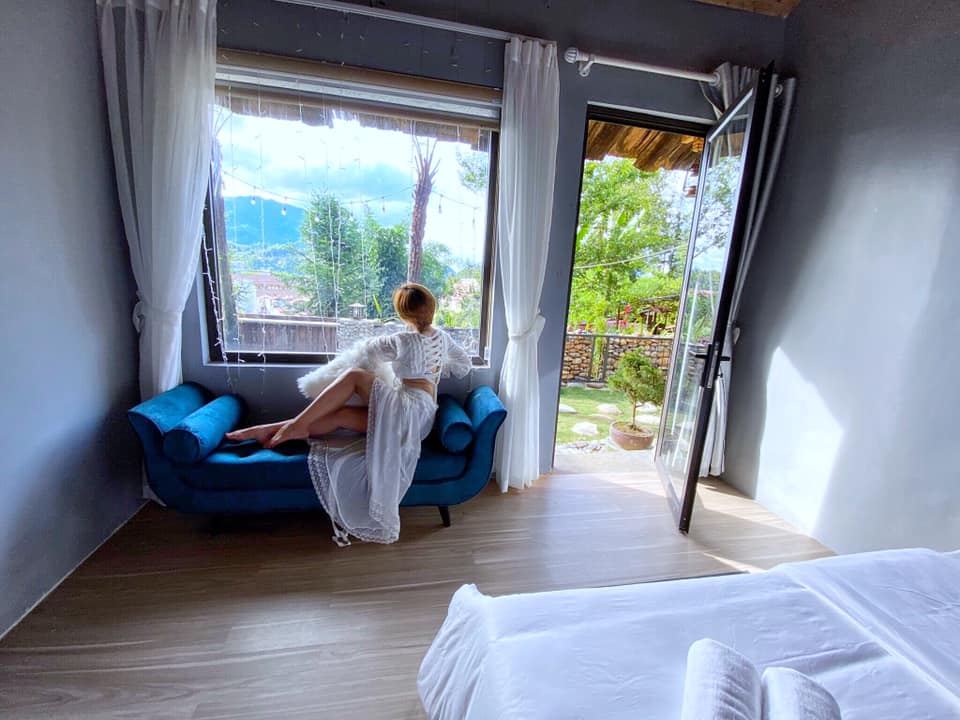 Phòng nghỉ tại Vườn Mây Homestay. Hình: Sưu tầm